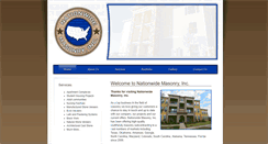 Desktop Screenshot of nationwidemasonryinc.com
